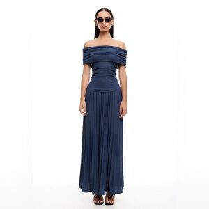 New with tags Lioness Off-Shoulder Blue Maxi Dress